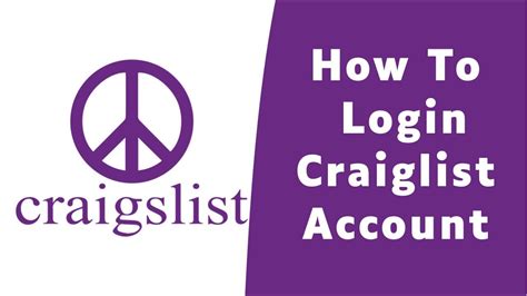 Please click on a link below to learn more about an account feature. . Sign into craigslist account
